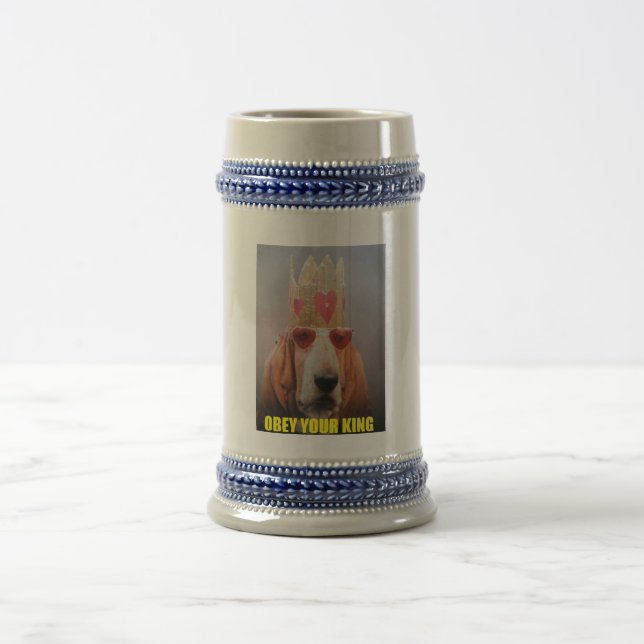 Bierstein With Basset Hound King Bierglas (Mittel)