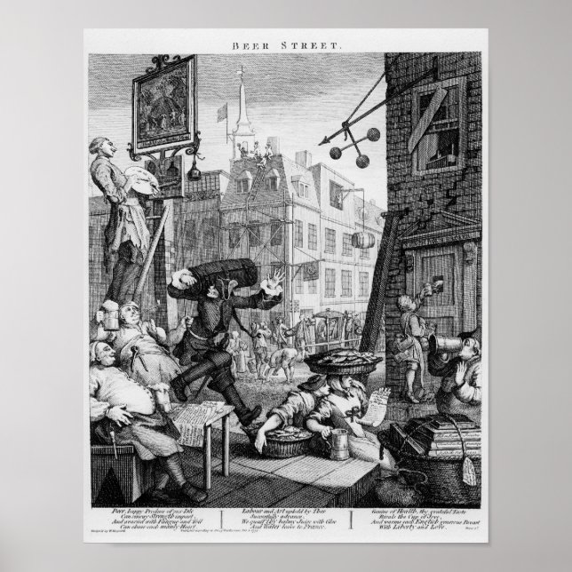 Bierstraße, 1751 poster (Vorne)