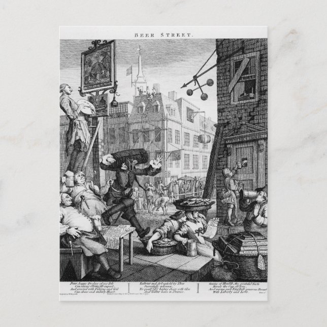 Bierstraße, 1751 postkarte (Vorderseite)
