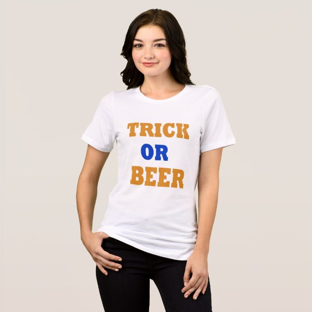 Biertrick oder Lustbier-Liebhaber zwischen angesag Tri-Blend Shirt (Vorderseite voll)