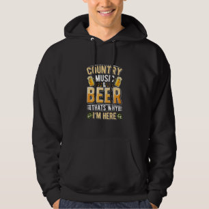 Biertrinker Country-Musik Biertrinken Geburtstag Hoodie