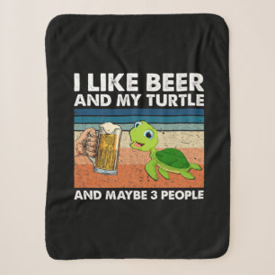 Biertrinker Ich mag Bier und meinen Schildkröten-G Sherpadecke