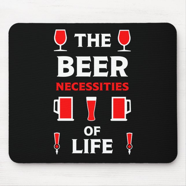 Biertrinker Mousepad (Vorne)