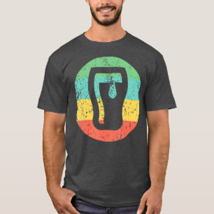 Biertrinker Retro-Bierglas T-Shirt