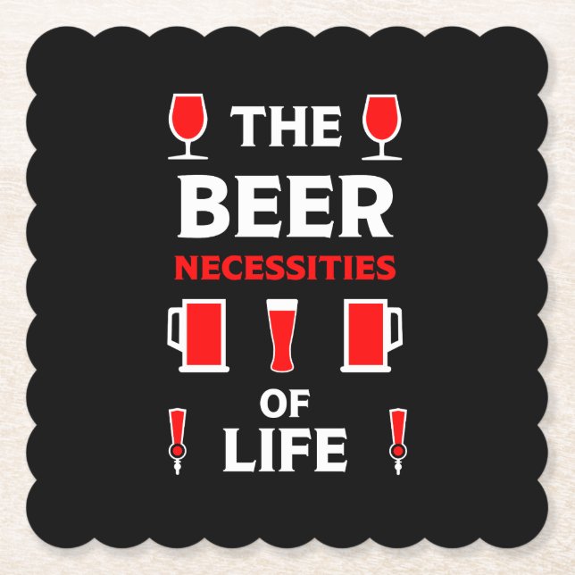 Biertrinker Untersetzer (Vorderseite)