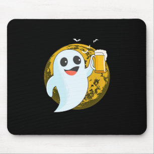 Biertrinker zu Halloween Mousepad