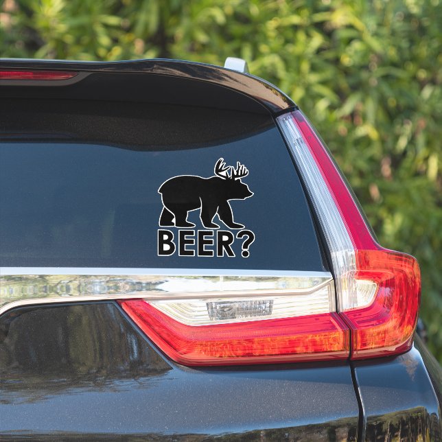 Biertypografie-Aufkleber Aufkleber (Auto Seite)