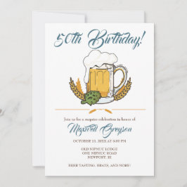 Bierverkostung 50. Geburtstag Einladungen