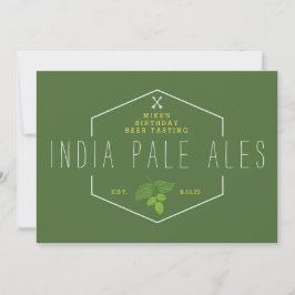 Bierverkostung Party Signage, IPA, Indien Blasse A Einladung
