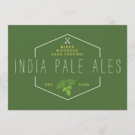Bierverkostung Party Signage, IPA, Indien Blasse A Einladung