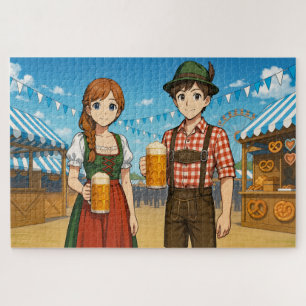 Bierverkostung während des Oktoberfest in München,