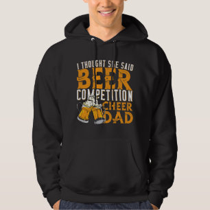 Bierwettbewerb Cheer Vater Cheerleader Cheerleade Hoodie
