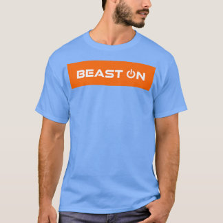 Biest auf Orange Rectangle Gym Motivation Fitness T-Shirt