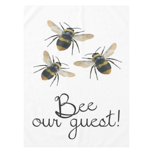 Bieten Sie unseren Gast | Bienenblanket Tischdecke (Vorderseite)