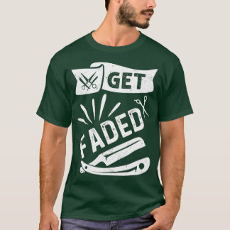 Bieten Sie verblasste Razor Barbers Haarschnitt Ko T-Shirt