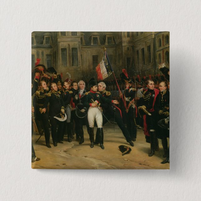 Bietender Abschied Napoleon I zum Kaiser Button (Vorderseite)