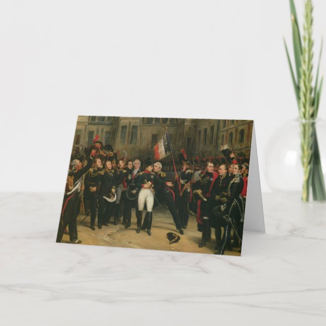 Bietender Abschied Napoleon I zum Kaiser Karte (Vorderseite)