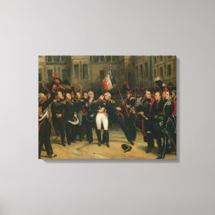 Bietender Abschied Napoleon I zum Kaiser Leinwanddruck
