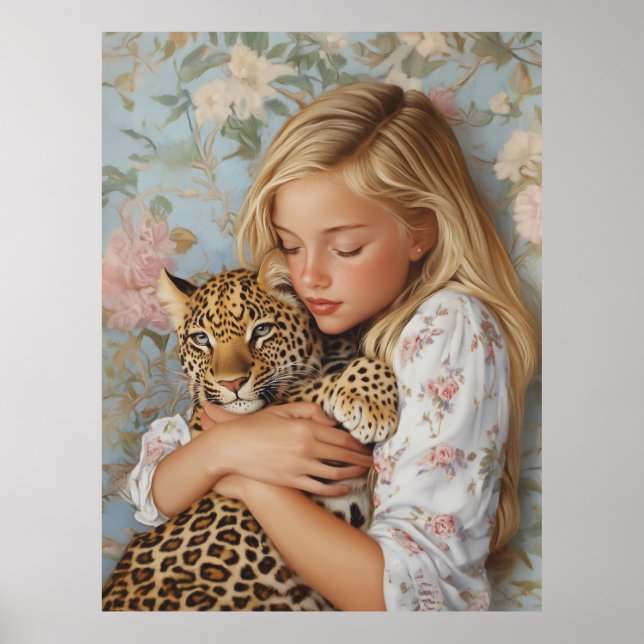 Bieter Embrace mit Leopard Poster (Vorne)