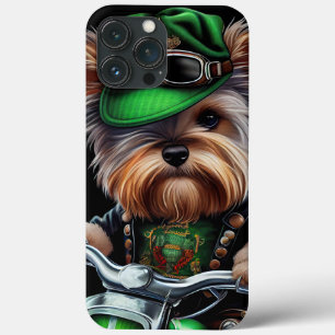 Biewer Terrier Dog Autofahrrad St. Patrick's Day Case-Mate iPhone Hülle