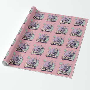 Biewer Terrier Dog Colorful Geschenkpapier