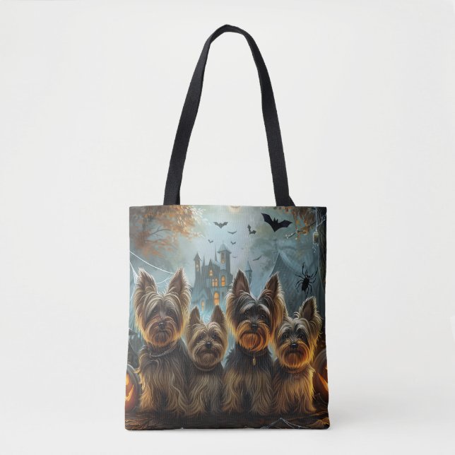 Biewer Terrier Halloween Night Doggy Delight Tasche (Vorderseite)
