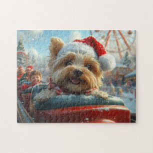 Biewer Terrier Hund Achterbahn Weihnachten 