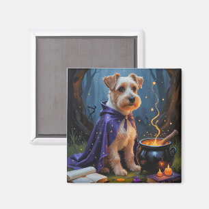 Biewer Terrier Hund Whimsical Halloween-Malerei Magnet