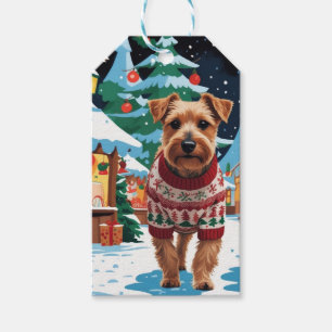 Biewer Terrier Hunde Weihnachten Schnee Urlaub Geschenkanhänger