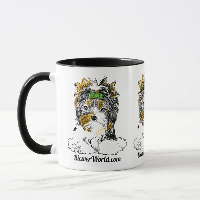 Biewer Terrier-Kaffee-Tasse Tasse (Links)