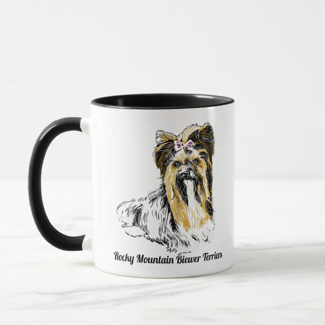 Biewer Terrier-Kaffee-Tasse Tasse (Links)