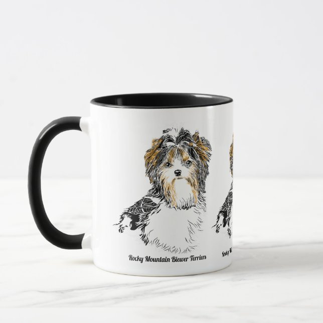 Biewer Terrier-Kaffee-Tasse Tasse (Links)