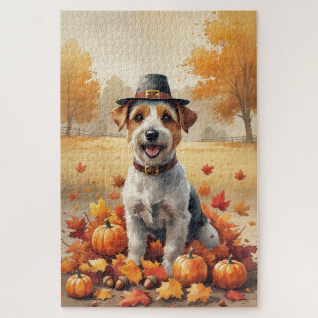 Biewer Terrier lässt im Herbst Erntedank Art (Vertikal)