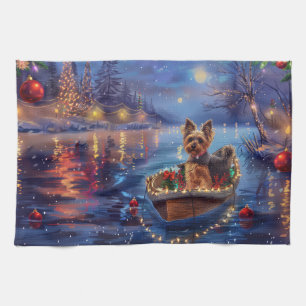Biewer Terrier Weihnachtsfest Reise Geschirrtuch