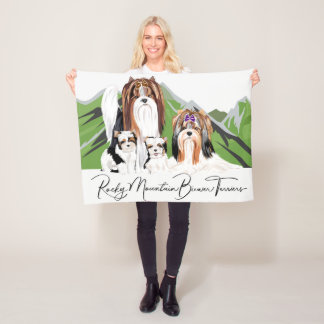 Biewer Terrier Welpe Blanket Fleecedecke