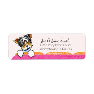 Biewer Yorkie rosa Couch-Gewohnheits-Kosename