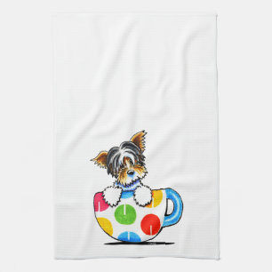 Biewer Yorkie Tupfen-Schale Küchentuch