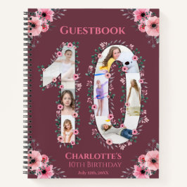 Big 10e anniversaire fille photo rose Fleur livre 
