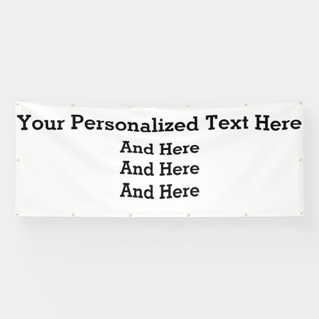 Big 4'x10' kundenspezifisches Banner (Horizontal)