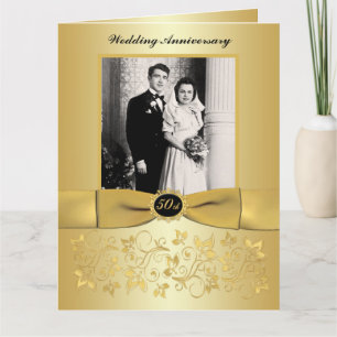 BIG 50-Jährige Foto Gästeschrift Karte