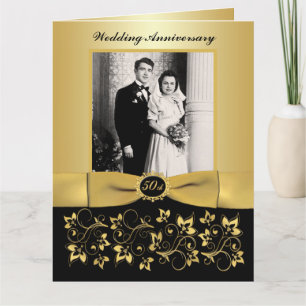 BIG 50-Jährige Foto Gästeschrift Karte