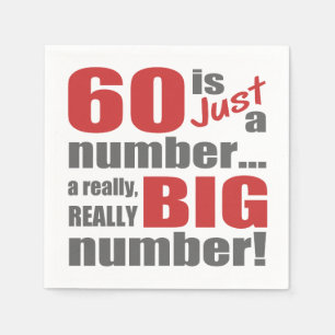 Big 60. Geburtstag Serviette