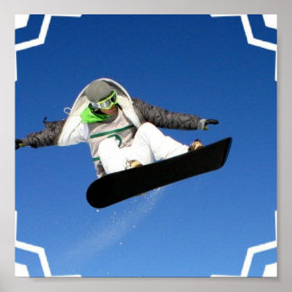Big Air Snowboard POster