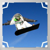 Big Air Snowboarding POster