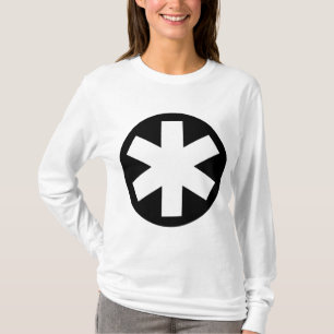 Big Asterisk - Schwarz und Weiß T-Shirt