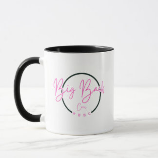 Big Back Crew Coffee Tasse #BBC (Rosa Schriftart)