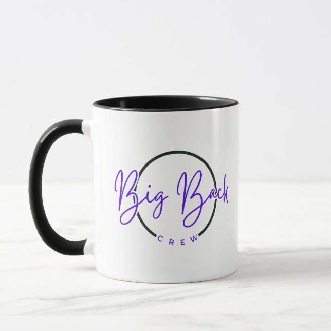 Big Back Crew Coffee Tasse (Blue Schriftart) (Links)
