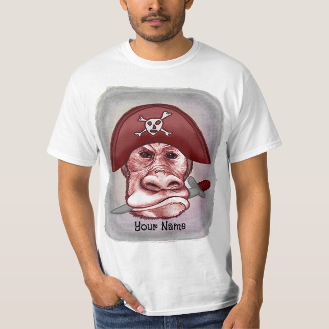 Big Bad Monkey Pirate T-Shirt (Vorderseite)