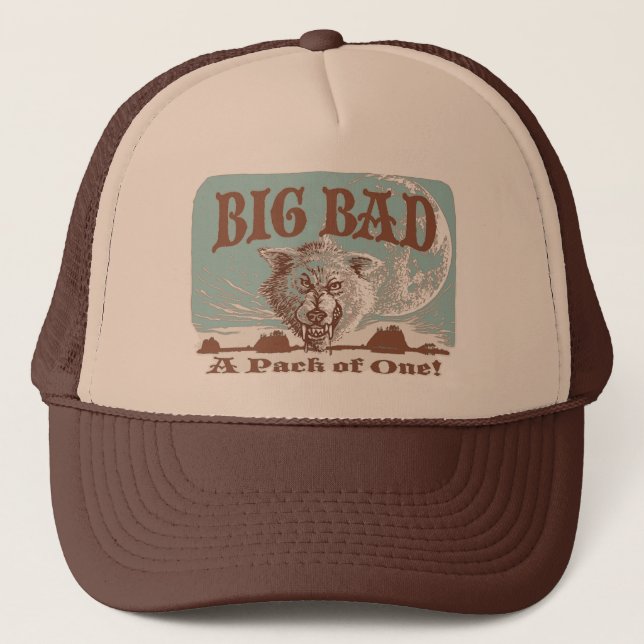 Big Bad Wolf Gear von Mudge Studios Truckerkappe (Vorderseite)