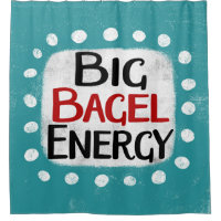 Big Bagel Energy Duschvorhang